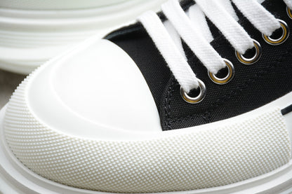 Alexander McQueen Tread Slick Low Lace Up White Black