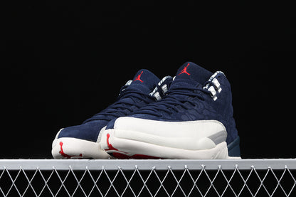 Air Jordan Retro 12 International Flight College Navy-White