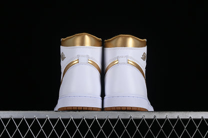 Air Jordan Retro 1 High OG White/Metallic-Gold