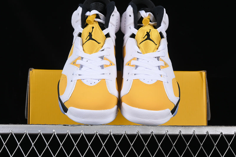 Air Jordan Retro 6 Yellow Ochre White/Black-Gold