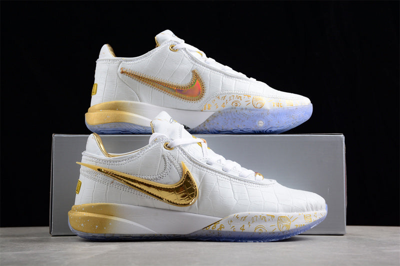 Nike LeBron 20 EP White-Golden