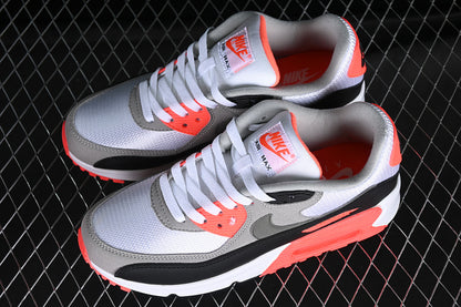 Air Max 90 White/Black-Punch Red