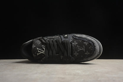 Louis Vuitton Trainer Monogram Black-Grey Denim