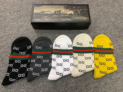 Gucci Mid Socks 5 Pack