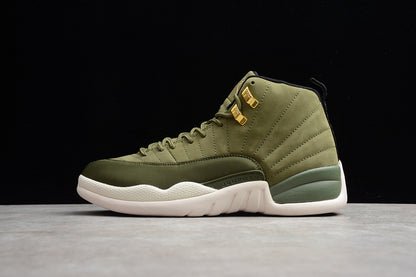 Air Jordan Retro 12 Chris Paul Class Of 2023 Olives Canvas-Black