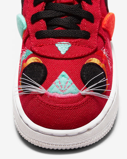 Kids Nike Air Force One Low 07 LV8 Chinese New Year University Red