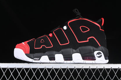 Air More Uptempo 96 Red Toe Black/University Red-White