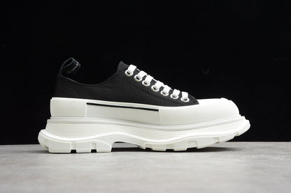 Alexander McQueen Tread Slick Low Lace Up White Black