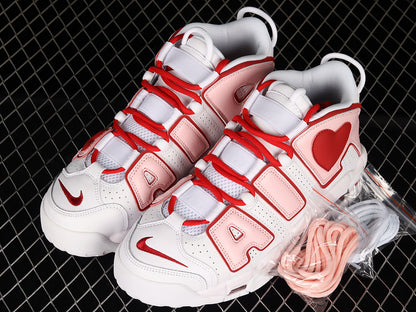 Air More Uptempo 96 QS White/Soft Pink-Varsity Red