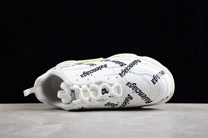 Balenciaga Triple S White 'Logotype Black'