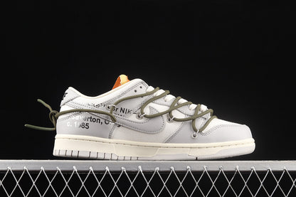 SB Dunk X Off White Lot 22 Of 50 Sail/Neutral Grey