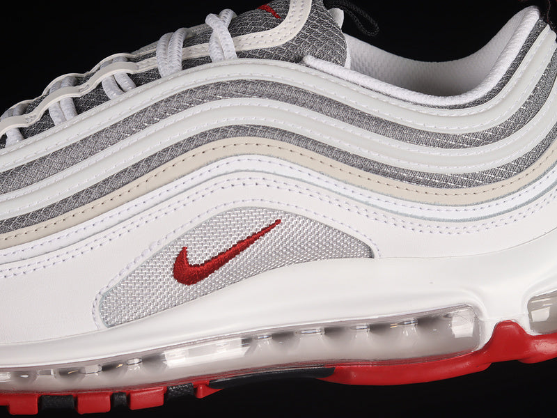 Air Max 97 White/Varsity Red-Particle Grey