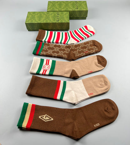 Gucci High Socks 5 Pack