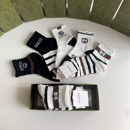 Gucci Mid Socks 5 Pack