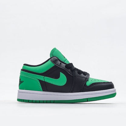 Kids Air Jordan 1 Low 'Black Green'