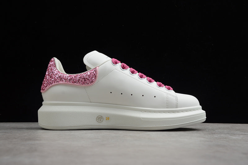 Alexander McQueen Oversized White-Pink Glitter