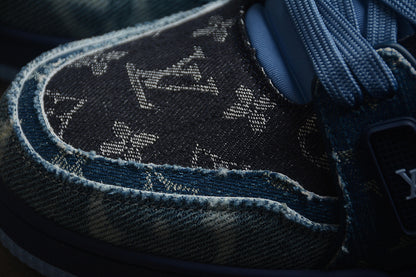 Louis Vuitton Trainer Monogram Black-Blue Denim