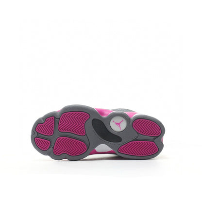 Kids Air Jordan Retro 13 'Grey Fusion Pink'