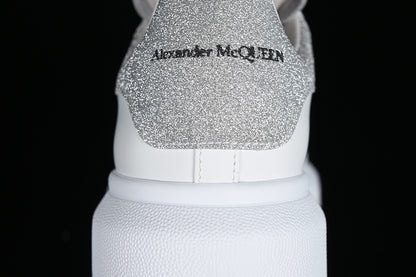 Alexander McQueen Oversized White-Silver Glitter