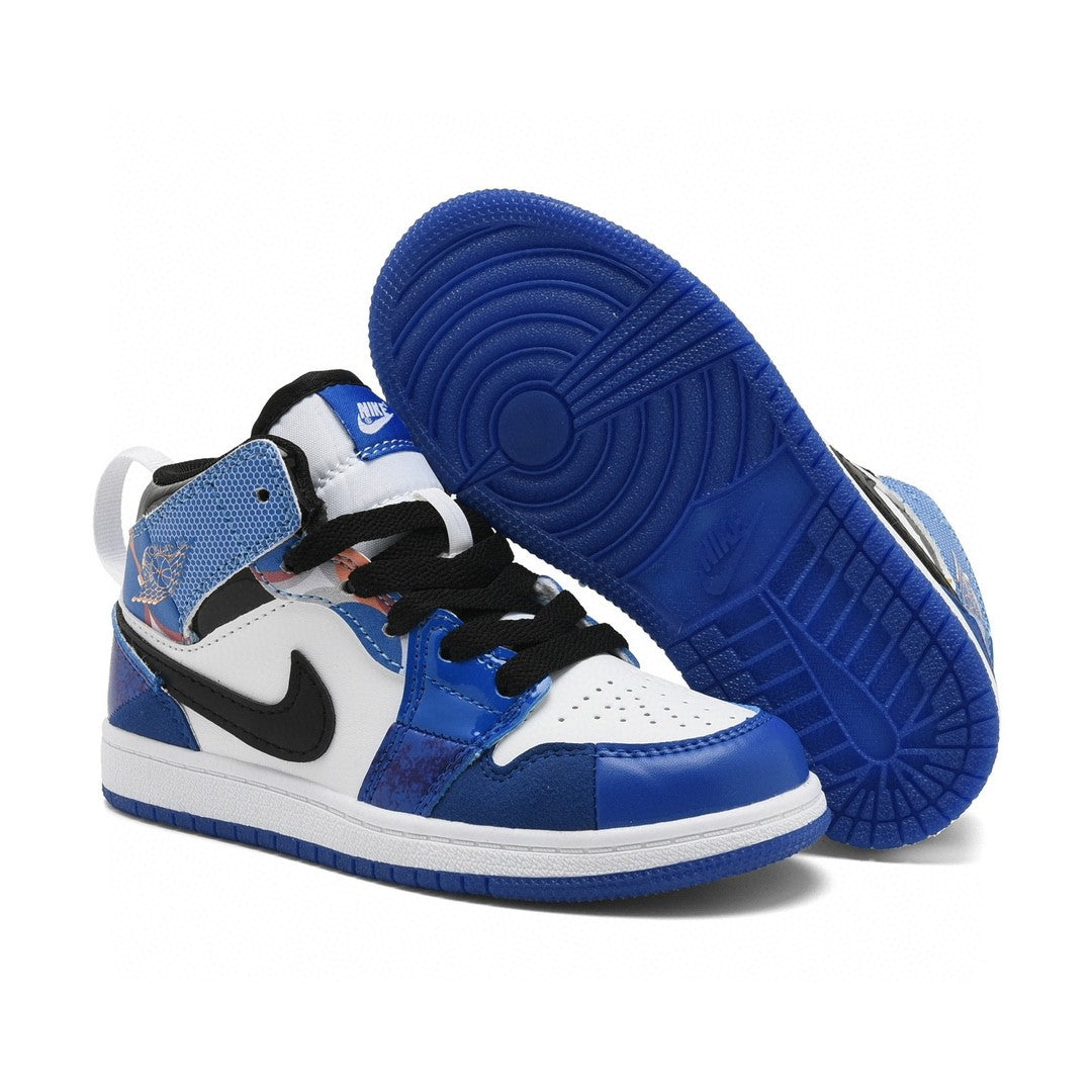 Kids Air Jordan 1 High  'White Triple Blue'