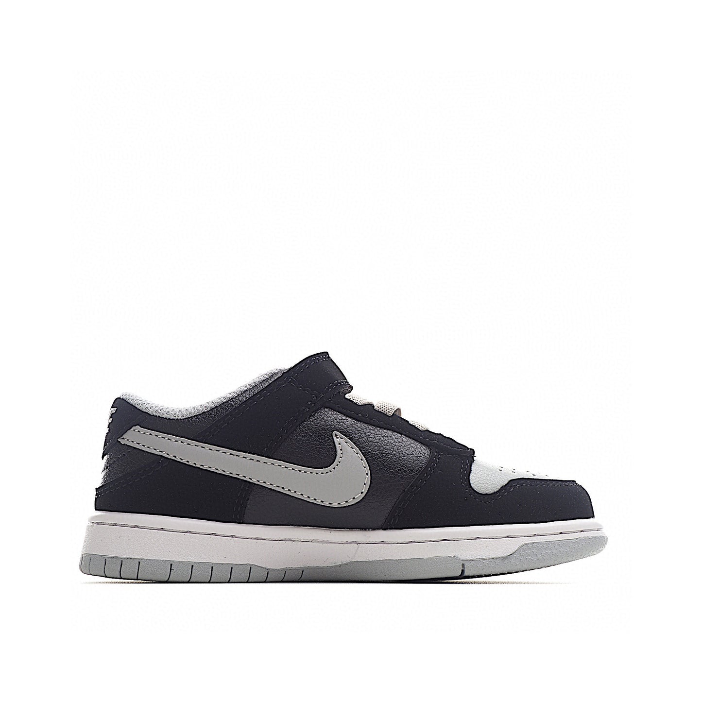 Kids Nike Dunk Low Black White-Grey