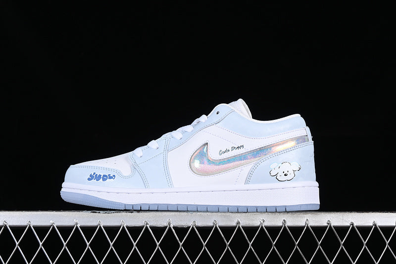 Air Jordan Retro 1 Low White/Baby Blue