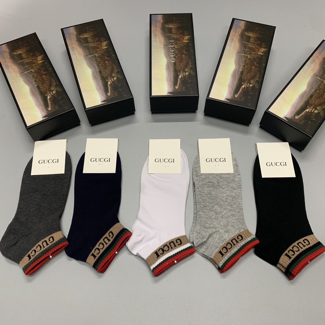 Gucci Low Socks 5 Pack