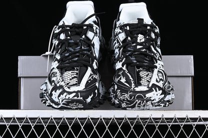 Balenciaga Track Graffiti Black-White