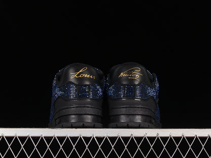 Louis Vuitton Trainer Blue Crystals