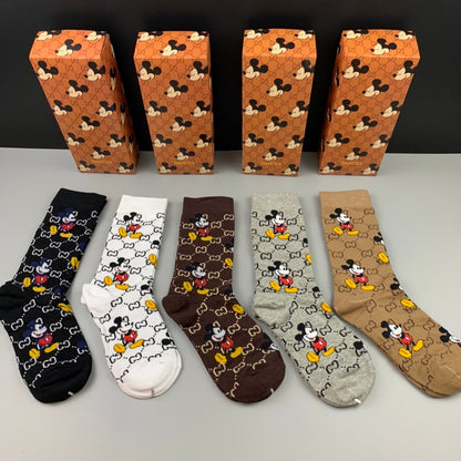 Gucci X Disney (Micky Mouse) High Socks 5 Pack