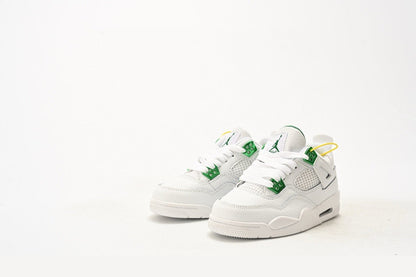 Kids Air Jordan Retro 4 'Metallic Green'