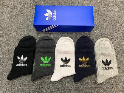 Adidas Mid Socks 5 Pack