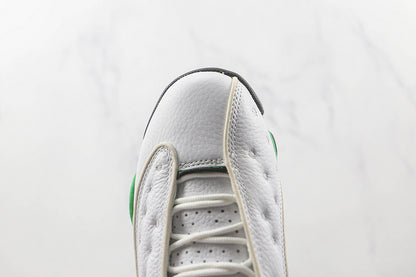 Air Jordan Retro 13 White/ Lucky Green-Black