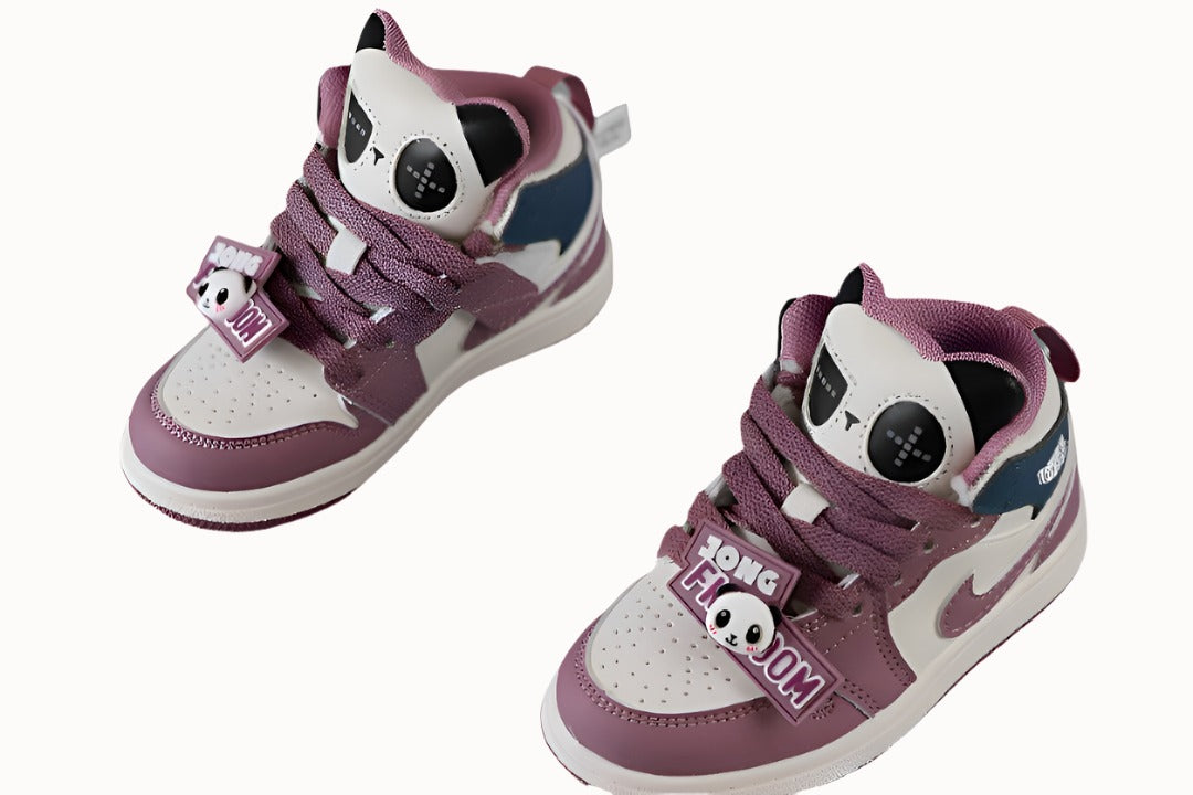 Kids Air Jordan 1 High  'Panda Pure Pink'