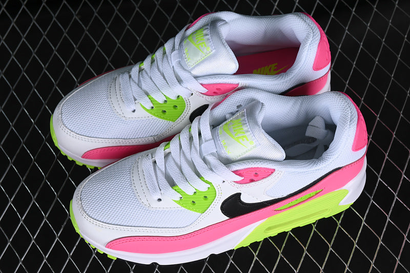 Air Max 90 White/Green/Pink-Black