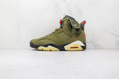 Air Jordan Retro 6 X Travis Scott Medium Olive/Black