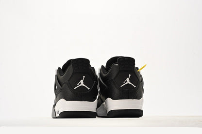 Kids Air Jordan Retro 4 'Black Canvas'