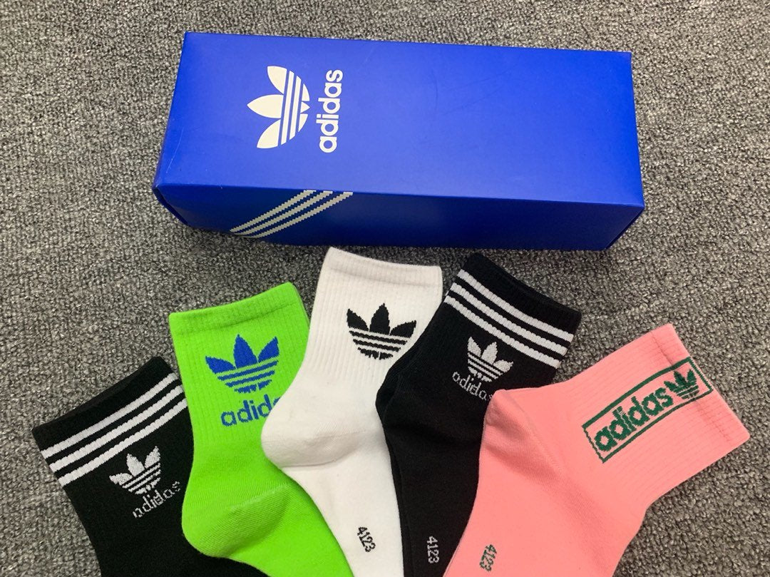 Adidas Mid Socks 5 Pack