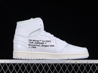 Air Jordan Retro 1 High X Off White OG 2018 White