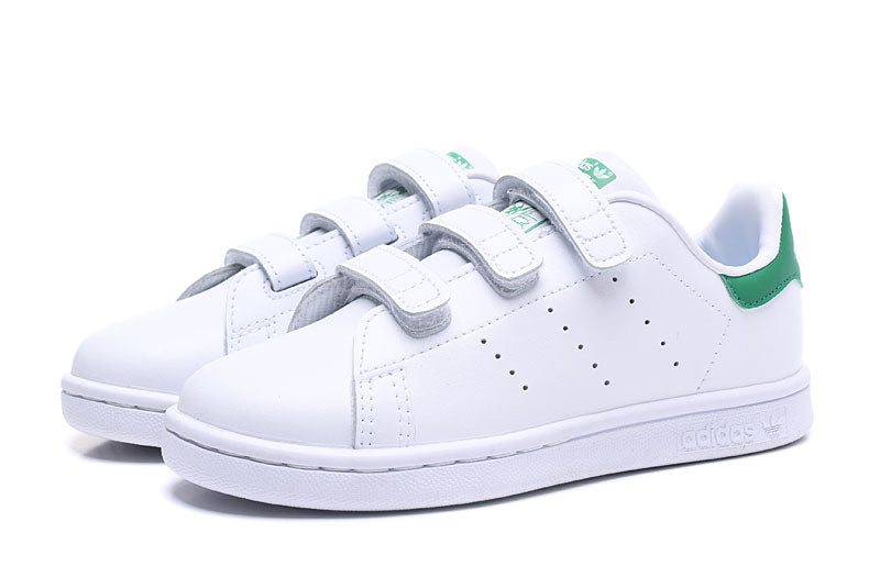 Kids Adidas Originals X Stan Smith Comfort White Green