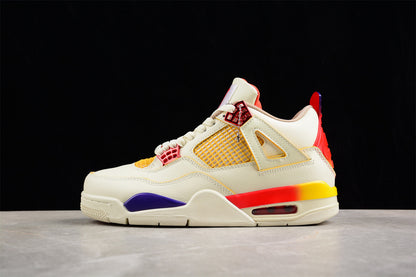 Air Jordan Retro 4 X J Balvin Grey/Orange/Yellow-White