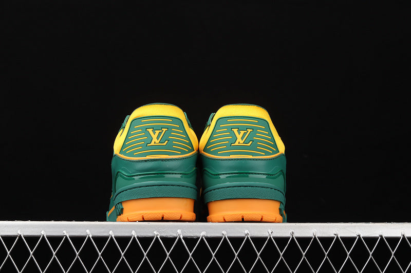 Louis Vuitton Trainer Sneakers Low Green Yellow