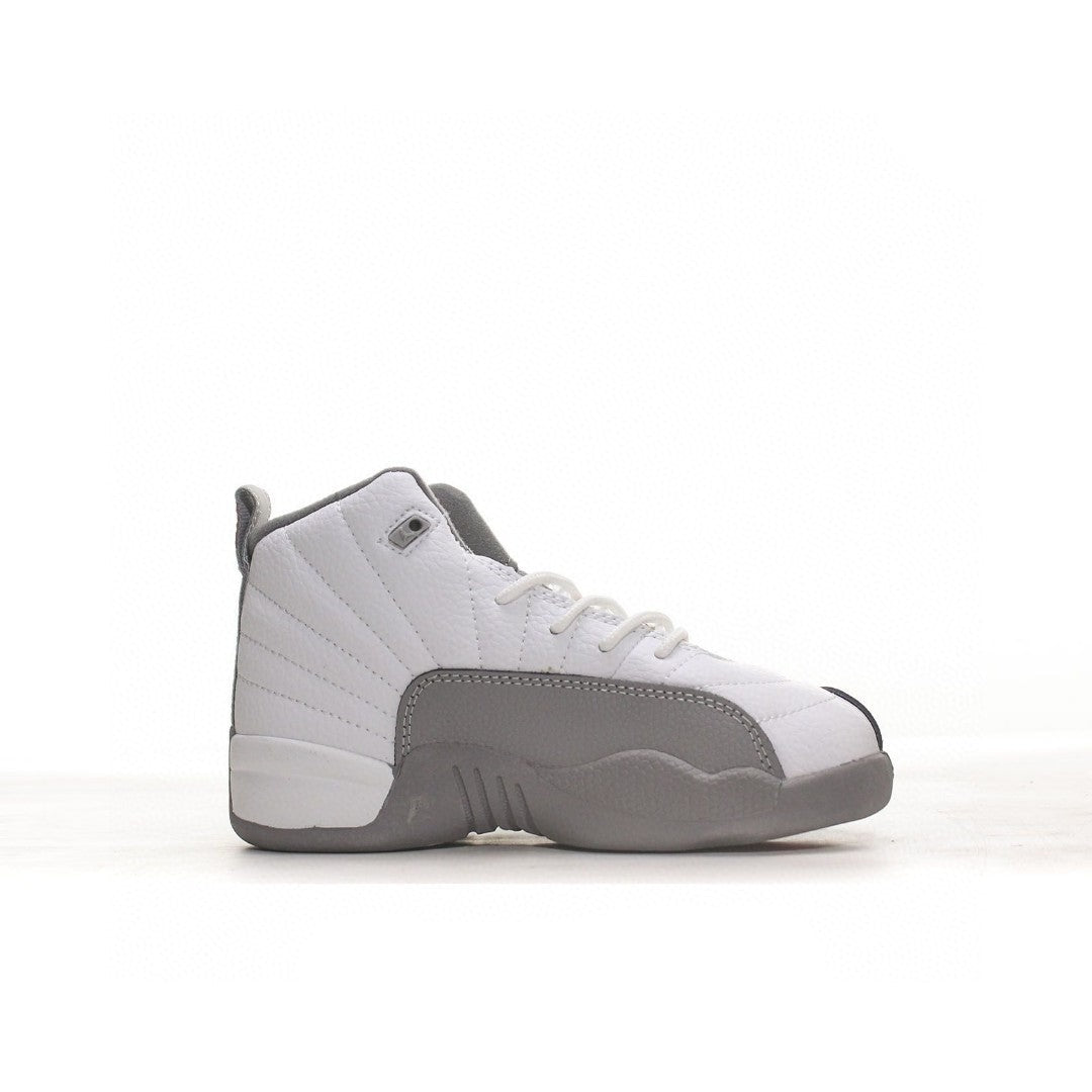 Kids Air Jordan Retro 12 'White Wolf Grey'