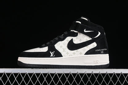 Air Force One High  X Louis Vuitton Black-White