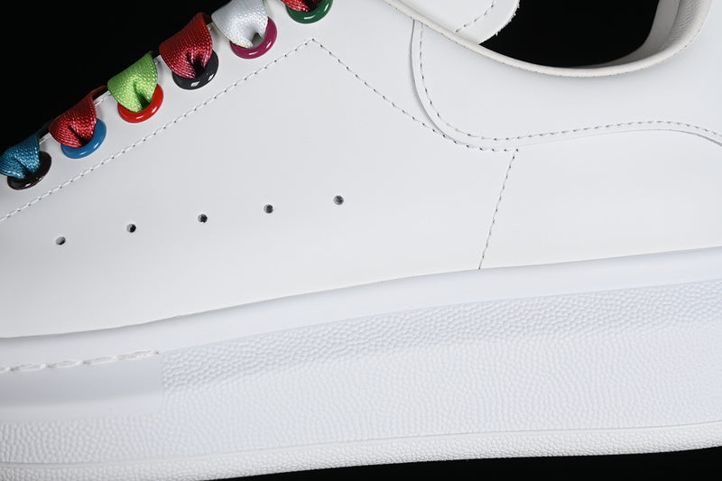 Alexander McQueen Oversized White-Multi-Color Laces