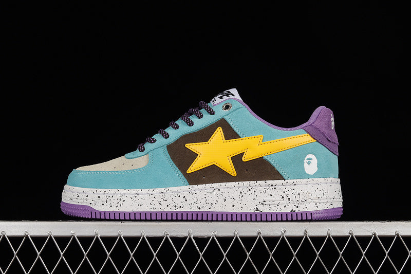 BAPE Bapesta 'Blue Yellow Brown-Purple'