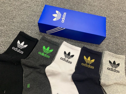 Adidas Mid Socks 5 Pack