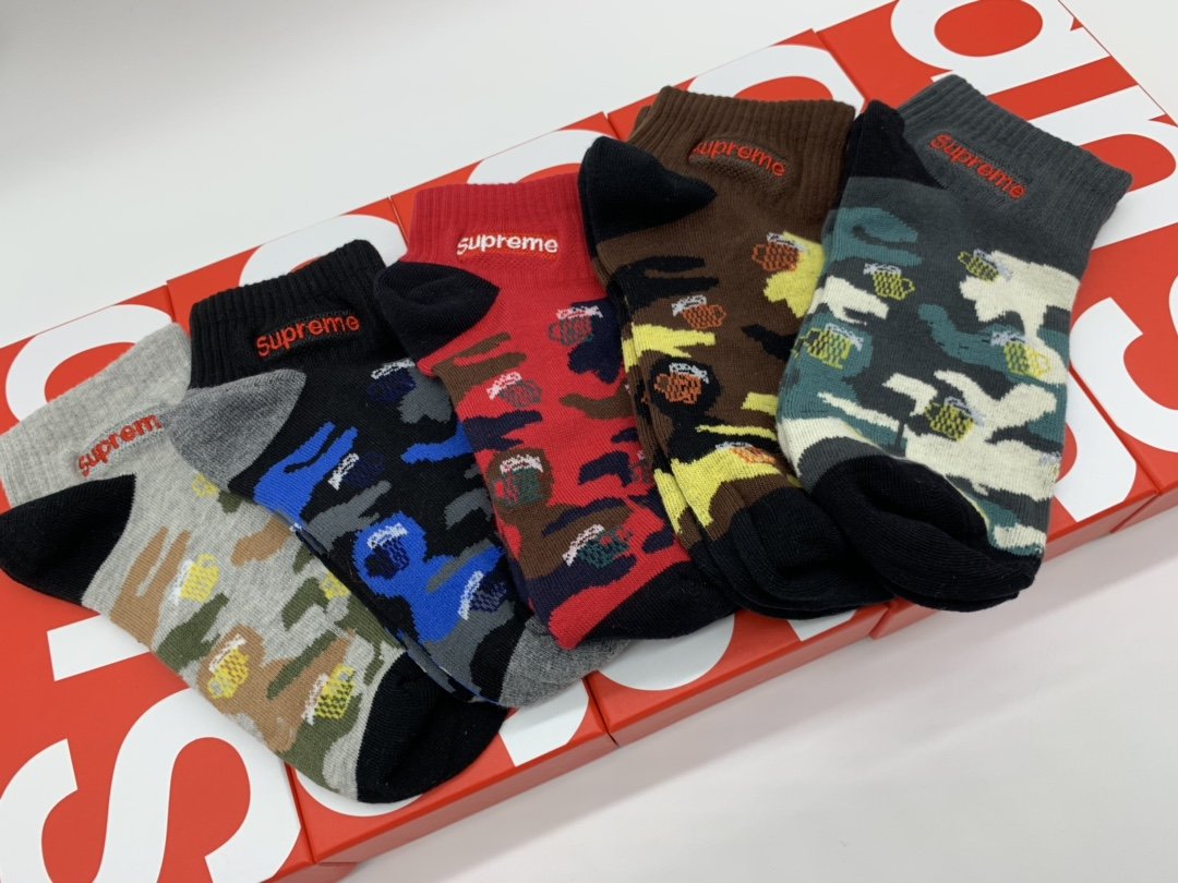 Supreme Low Socks 5 Pack