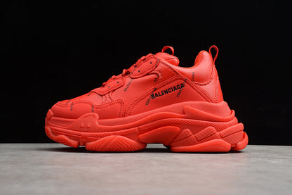 Balenciaga Triple S Red Logo Black