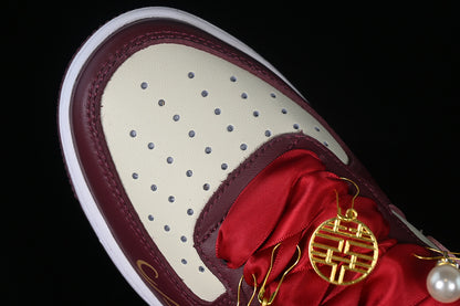 Air Force One Low  Wedding Sail/Night Maroon/Medium Soft Pink